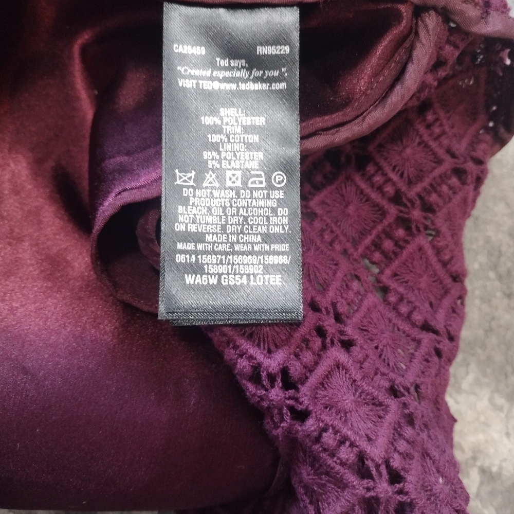Ted Baker lotee Geometric Semi Sheer Skirt - Picture 7 of 8